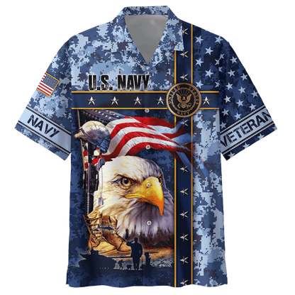 Eagle US Navy 3D All Over Printed Unisex Shirts MH12082202 - NA , Gifts for veterans