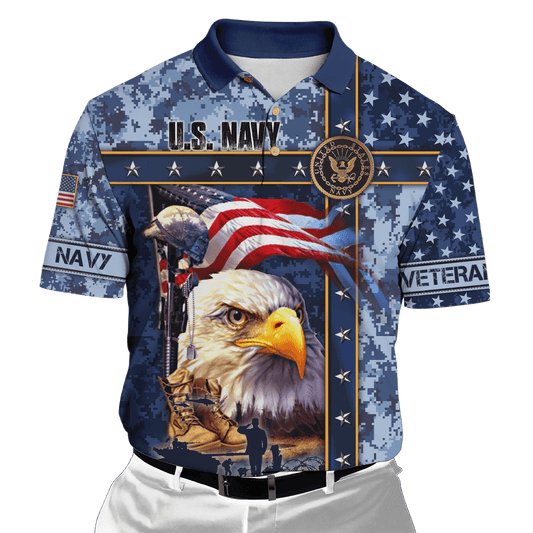 Eagle US Navy 3D All Over Printed Unisex Shirts MH12082202 - NA , Gifts for veterans
