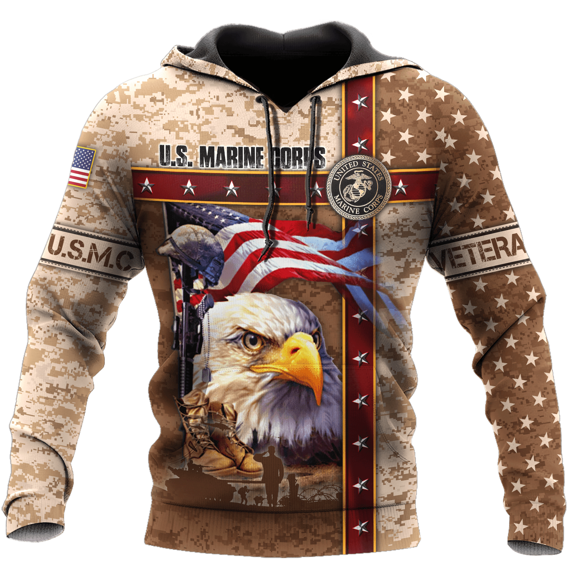 Eagle US Marine 3D All Over Printed Unisex Shirts MH12082203 - MC , Gifts for veterans