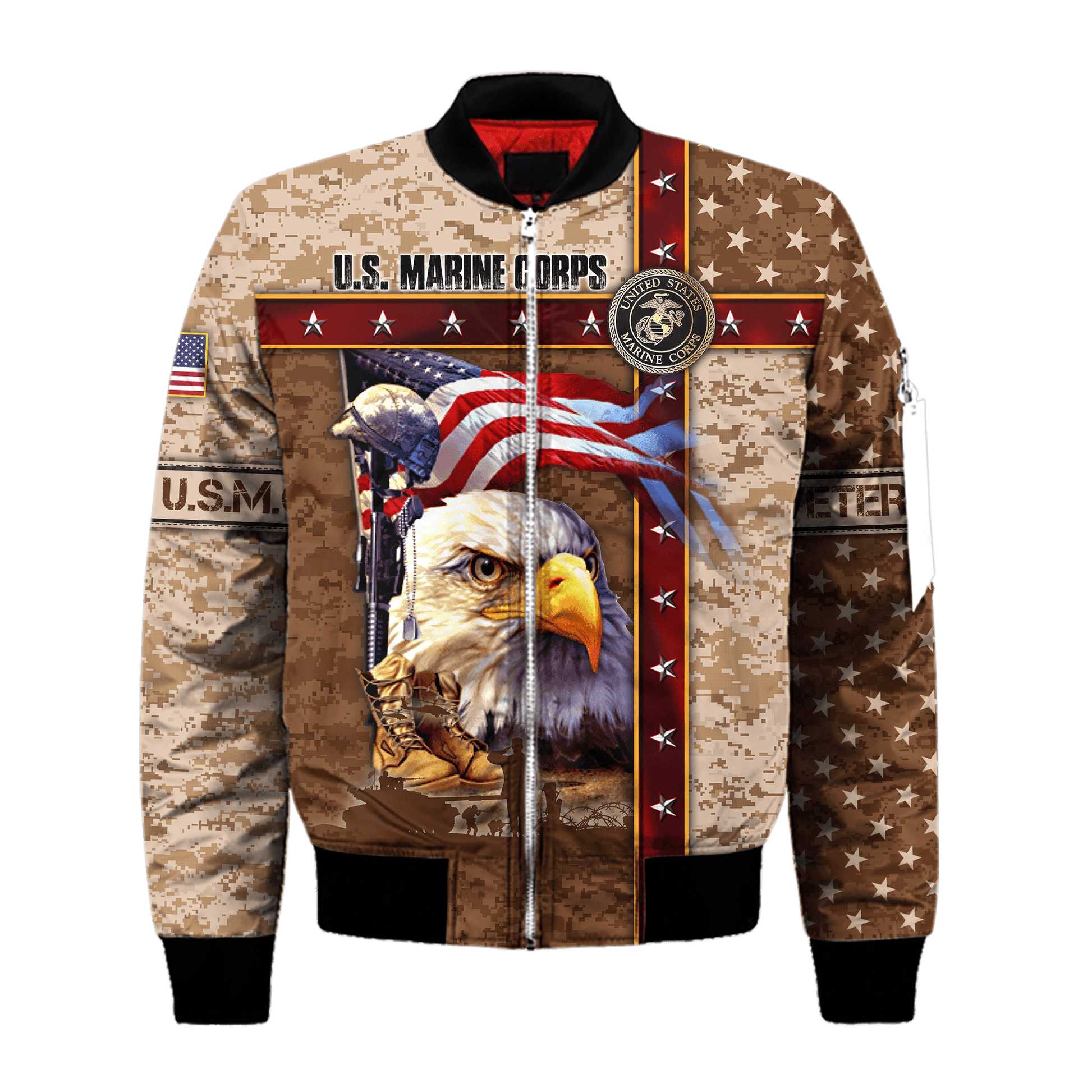Eagle US Marine 3D All Over Printed Unisex Shirts MH12082203 - MC , Gifts for veterans