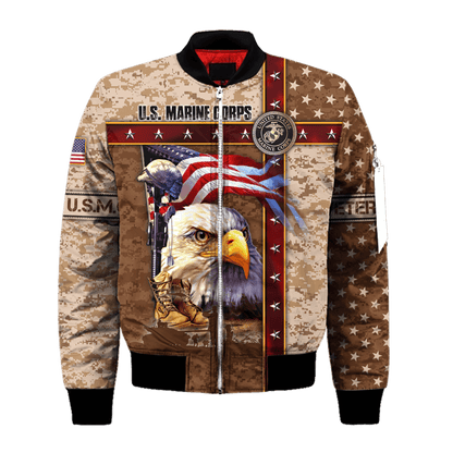Eagle US Marine 3D All Over Printed Unisex Shirts MH12082203 - MC , Gifts for veterans