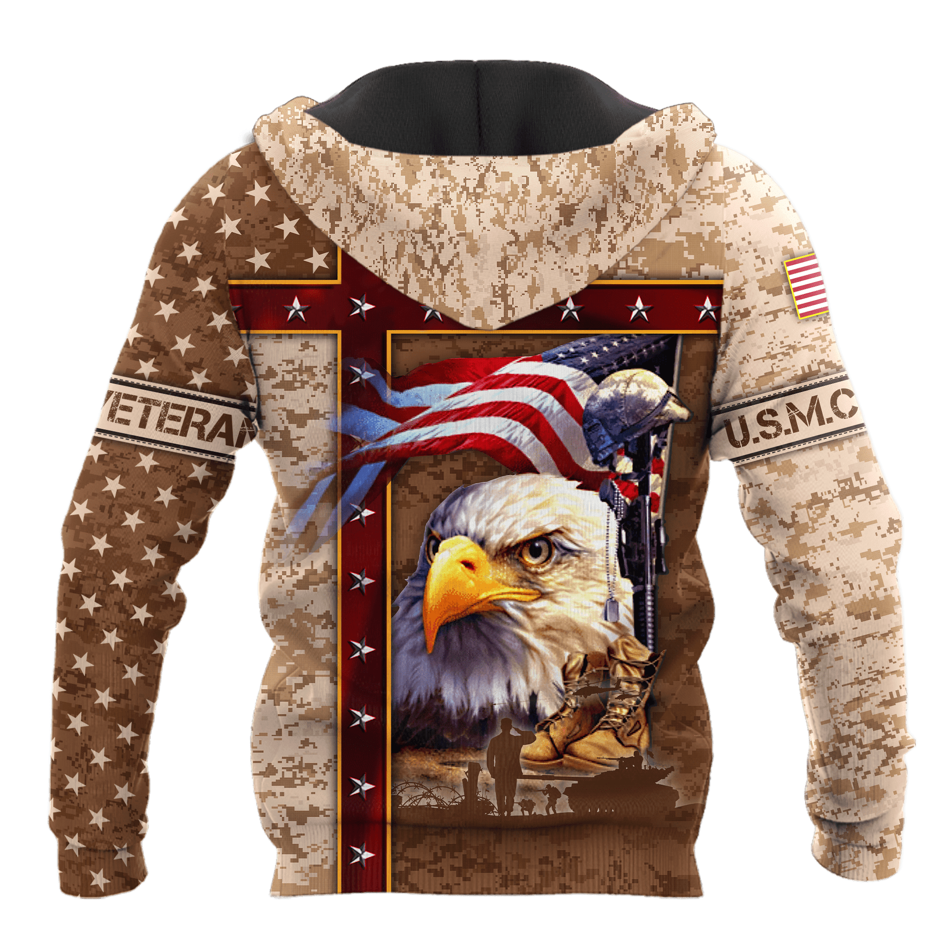 Eagle US Marine 3D All Over Printed Unisex Shirts MH12082203 - MC , Gifts for veterans