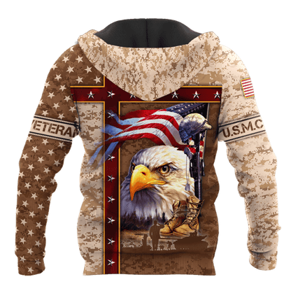 Eagle US Marine 3D All Over Printed Unisex Shirts MH12082203 - MC , Gifts for veterans