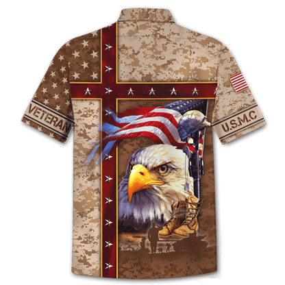 Eagle US Marine 3D All Over Printed Unisex Shirts MH12082203 - MC , Gifts for veterans