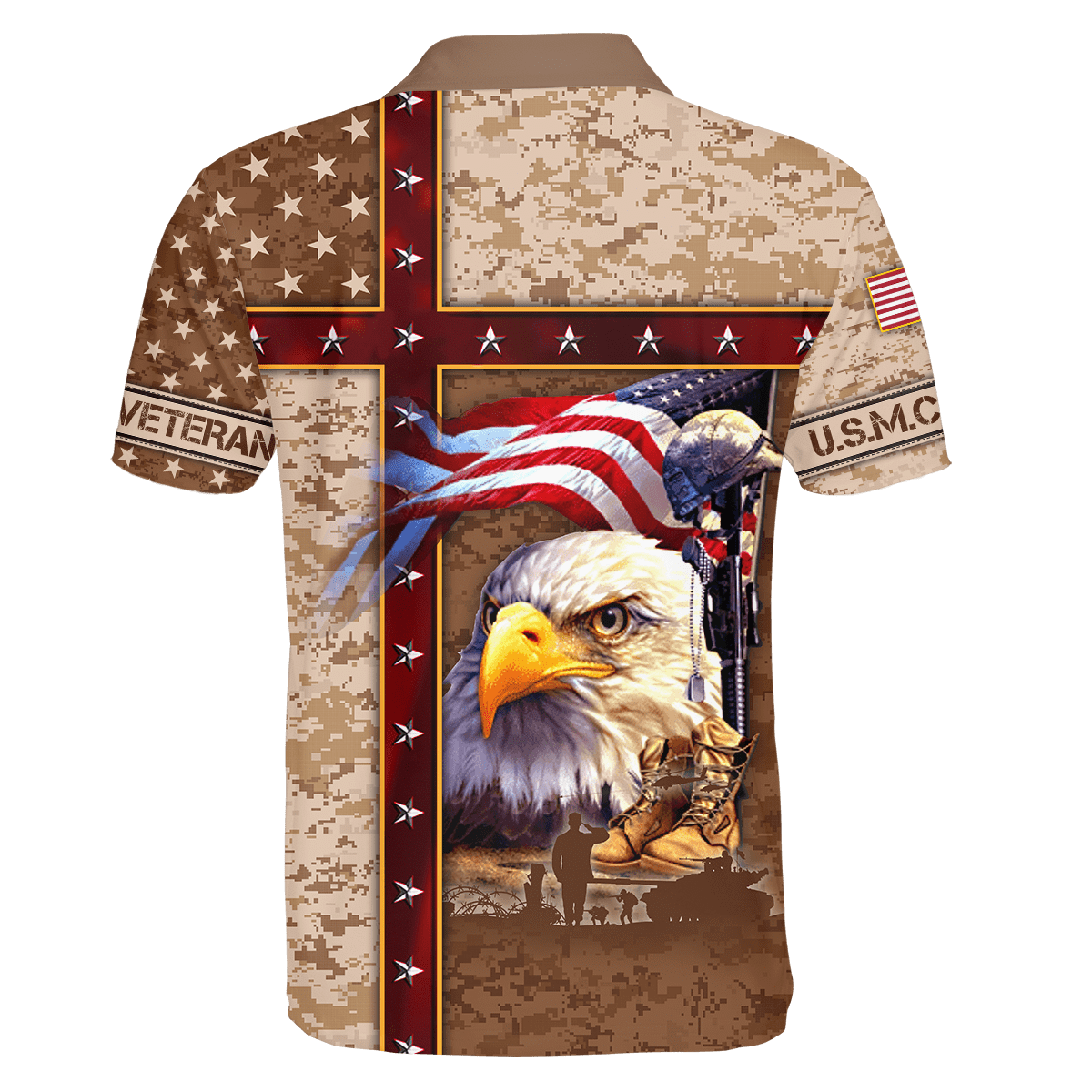 Eagle US Marine 3D All Over Printed Unisex Shirts MH12082203 - MC , Gifts for veterans