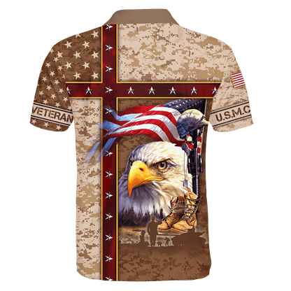 Eagle US Marine 3D All Over Printed Unisex Shirts MH12082203 - MC , Gifts for veterans