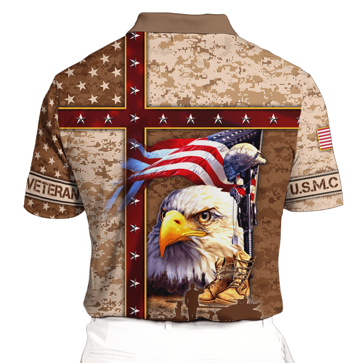 Eagle US Marine 3D All Over Printed Unisex Shirts MH12082203 - MC , Gifts for veterans