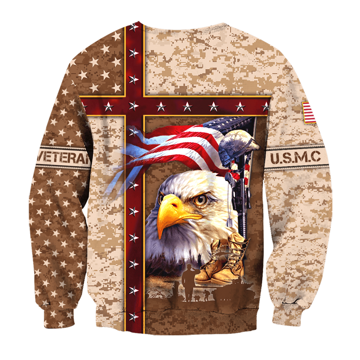 Eagle US Marine 3D All Over Printed Unisex Shirts MH12082203 - MC , Gifts for veterans