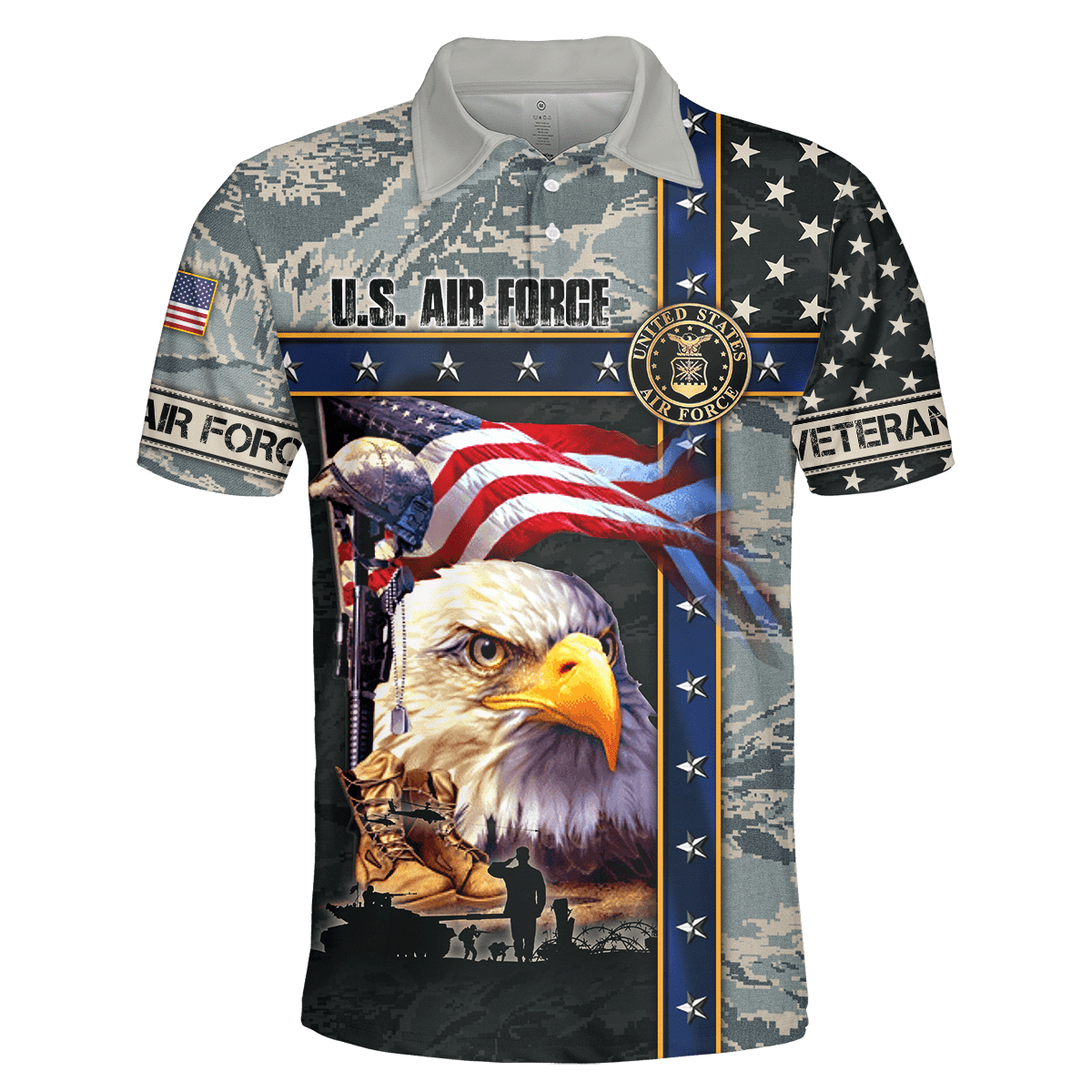 Eagle US Air Force 3D All Over Printed Unisex Shirts MH12082204 - AF , Gifts for veterans