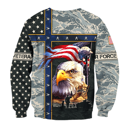 Eagle US Air Force 3D All Over Printed Unisex Shirts MH12082204 - AF , Gifts for veterans