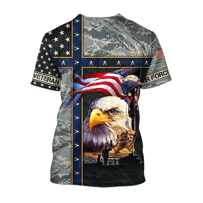 Eagle US Air Force 3D All Over Printed Unisex Shirts MH12082204 - AF , Gifts for veterans