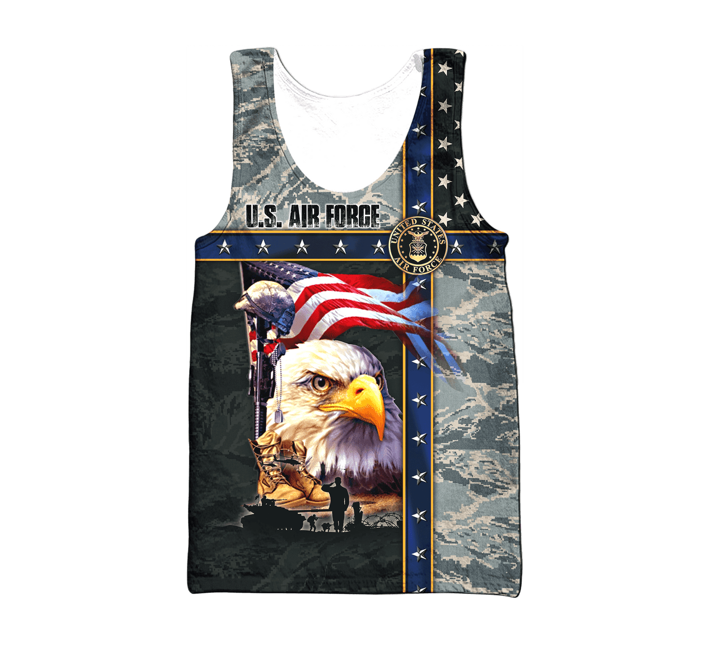 Eagle US Air Force 3D All Over Printed Unisex Shirts MH12082204 - AF , Gifts for veterans