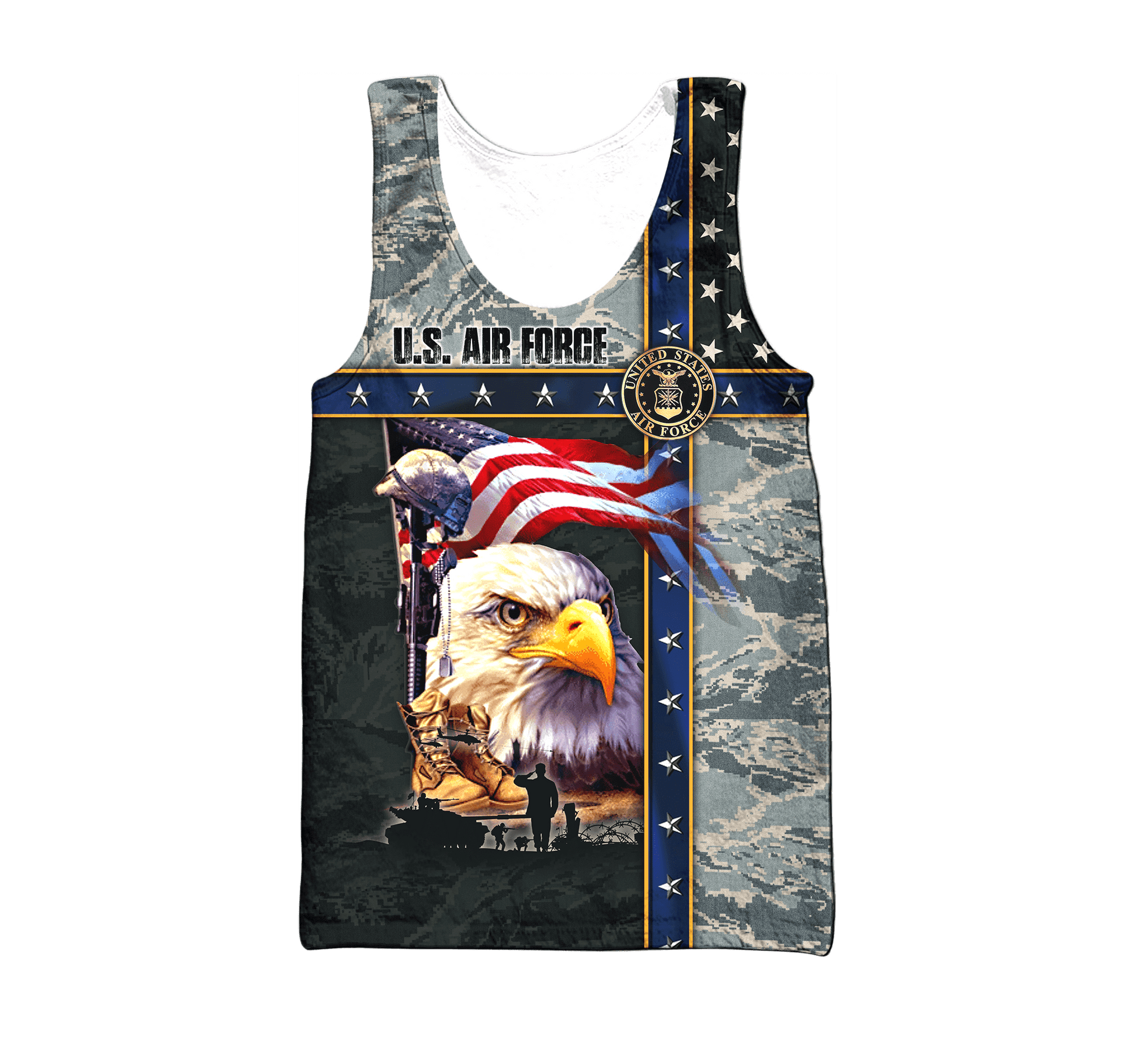 Eagle US Air Force 3D All Over Printed Unisex Shirts MH12082204 - AF , Gifts for veterans