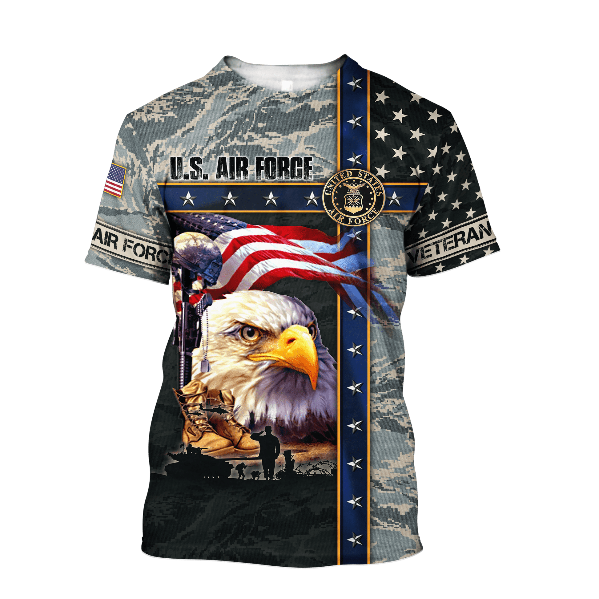 Eagle US Air Force 3D All Over Printed Unisex Shirts MH12082204 - AF , Gifts for veterans