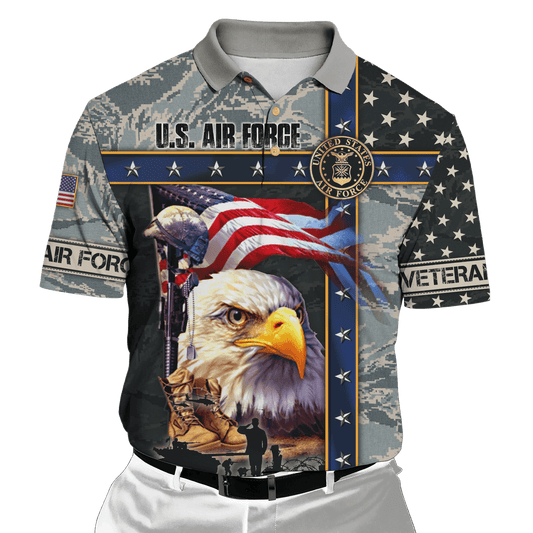 Eagle US Air Force 3D All Over Printed Unisex Shirts MH12082204 - AF , Gifts for veterans