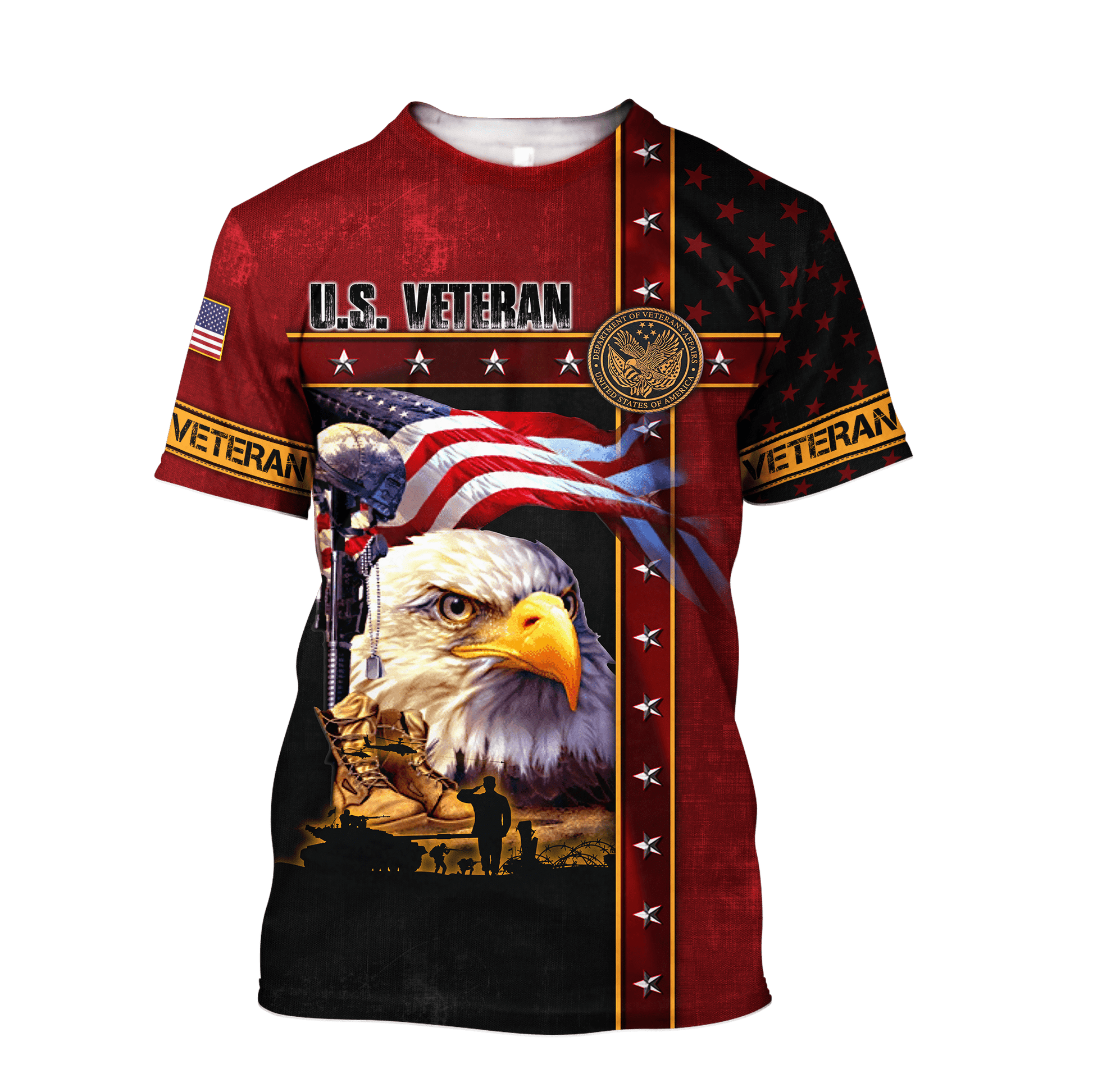 Eagle US Veteran 3D All Over Printed Unisex Shirts MH12082205 - VET , Gifts for veterans