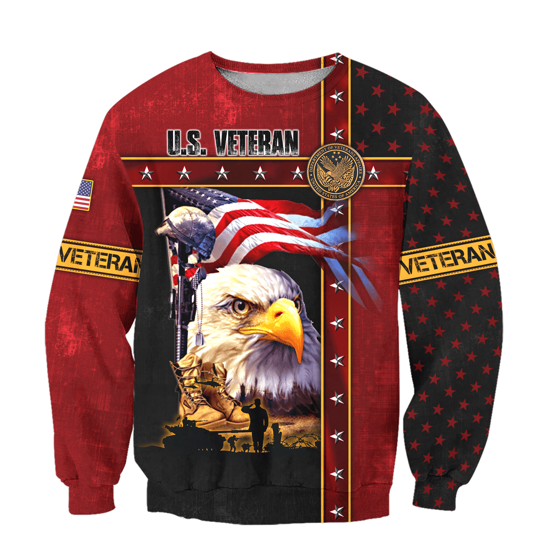 Eagle US Veteran 3D All Over Printed Unisex Shirts MH12082205 - VET , Gifts for veterans