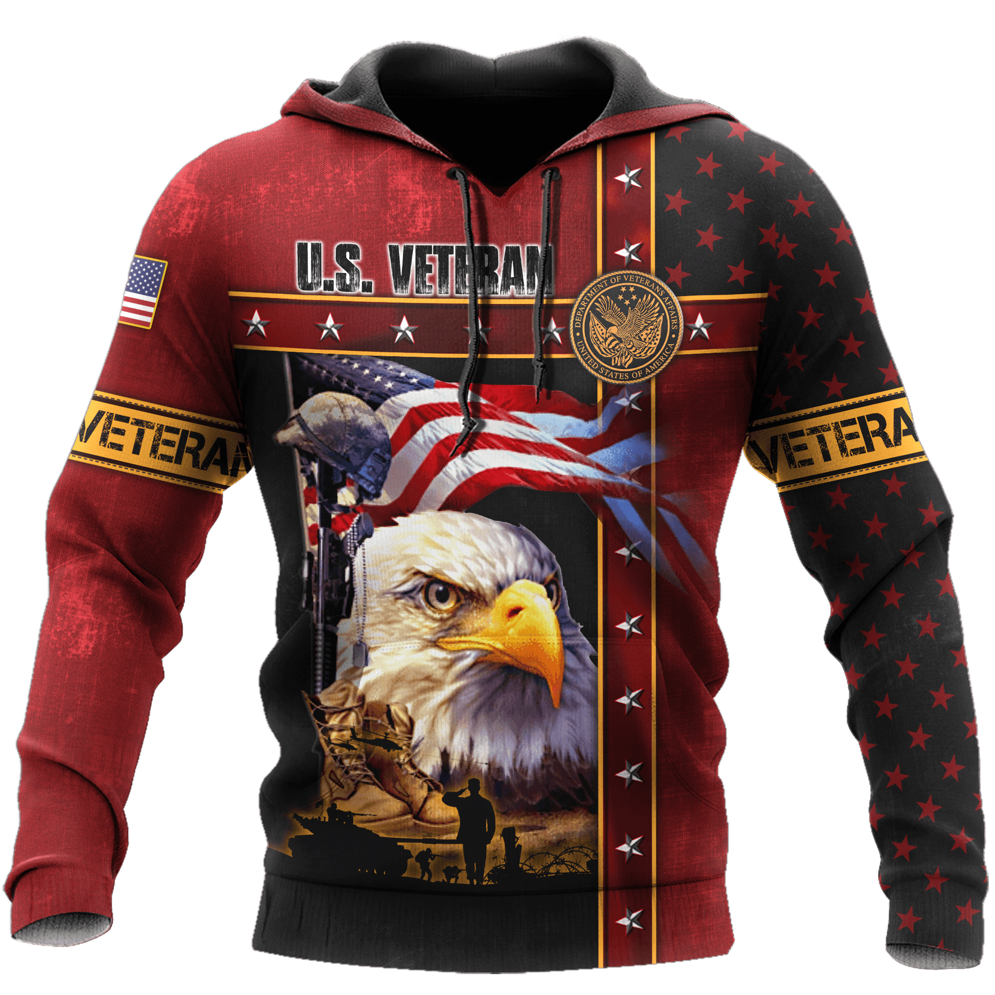 Eagle US Veteran 3D All Over Printed Unisex Shirts MH12082205 - VET , Gifts for veterans