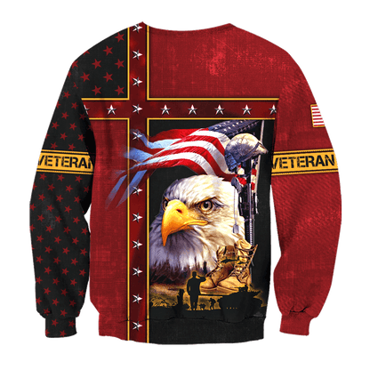 Eagle US Veteran 3D All Over Printed Unisex Shirts MH12082205 - VET , Gifts for veterans