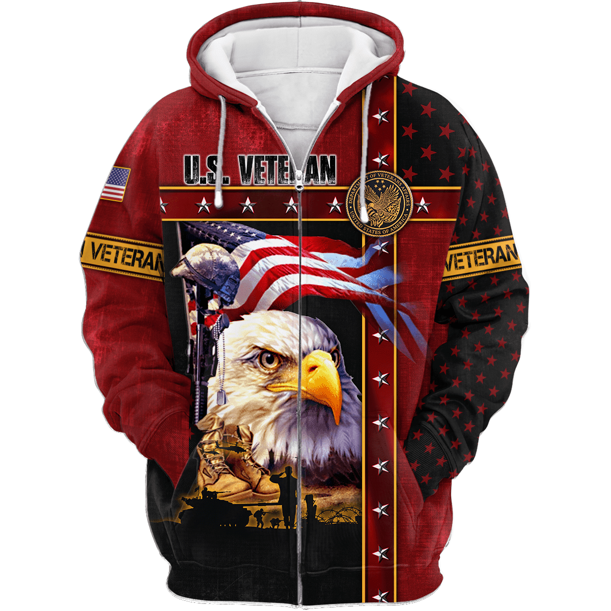 Eagle US Veteran 3D All Over Printed Unisex Shirts MH12082205 - VET , Gifts for veterans