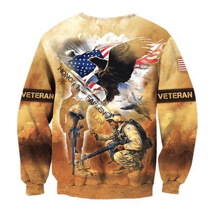 Eagle US Veteran 3D All Over Printed Unisex Shirts MH15082201 - VET , Gifts for veterans