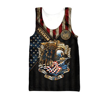 Eagle US Veteran 3D All Over Printed Unisex Shirts MH15082202 - VET , Gifts for veterans