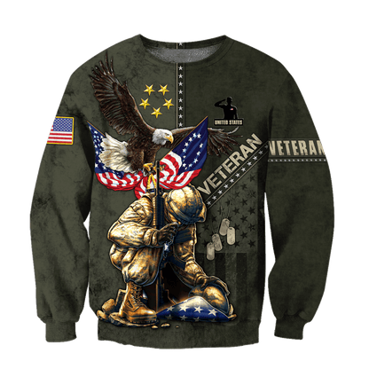 Eagle US Veteran 3D All Over Printed Unisex Shirts MON15082201-VET , Gifts for veterans
