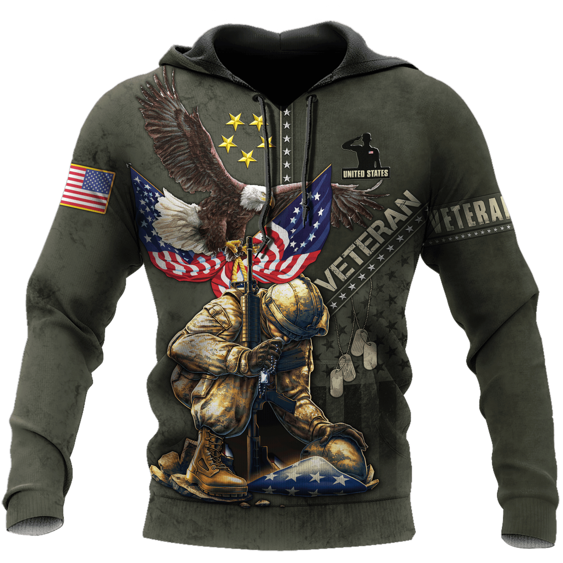 Eagle US Veteran 3D All Over Printed Unisex Shirts MON15082201-VET , Gifts for veterans