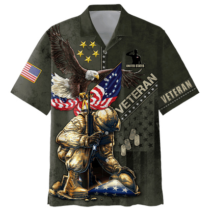 Eagle US Veteran 3D All Over Printed Unisex Shirts MON15082201-VET , Gifts for veterans