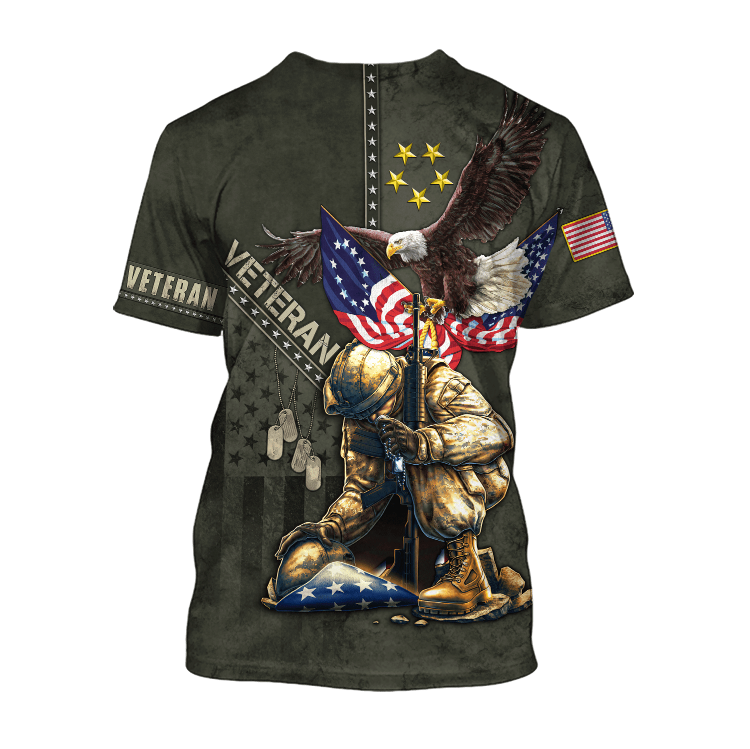 Eagle US Veteran 3D All Over Printed Unisex Shirts MON15082201-VET , Gifts for veterans