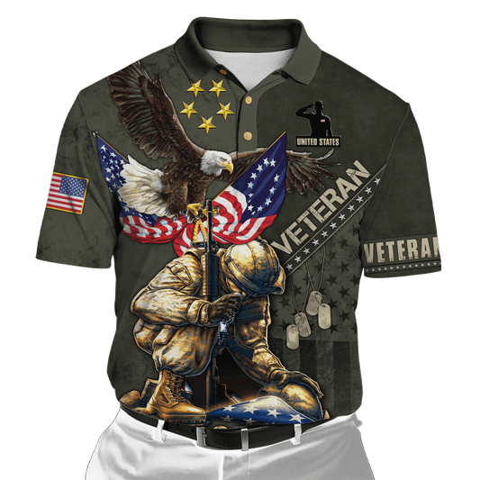 Eagle US Veteran 3D All Over Printed Unisex Shirts MON15082201-VET , Gifts for veterans
