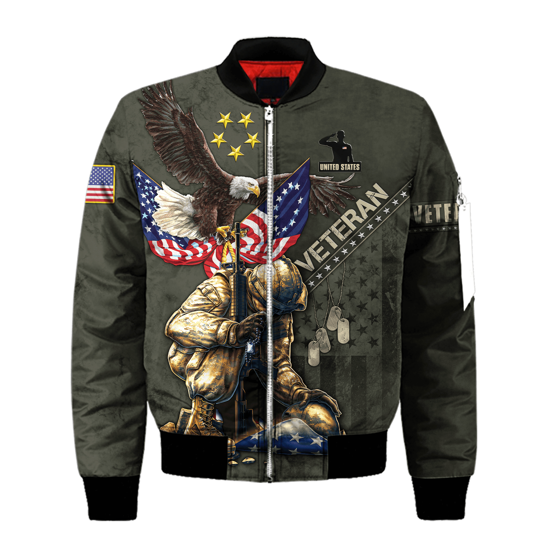 Eagle US Veteran 3D All Over Printed Unisex Shirts MON15082201-VET , Gifts for veterans