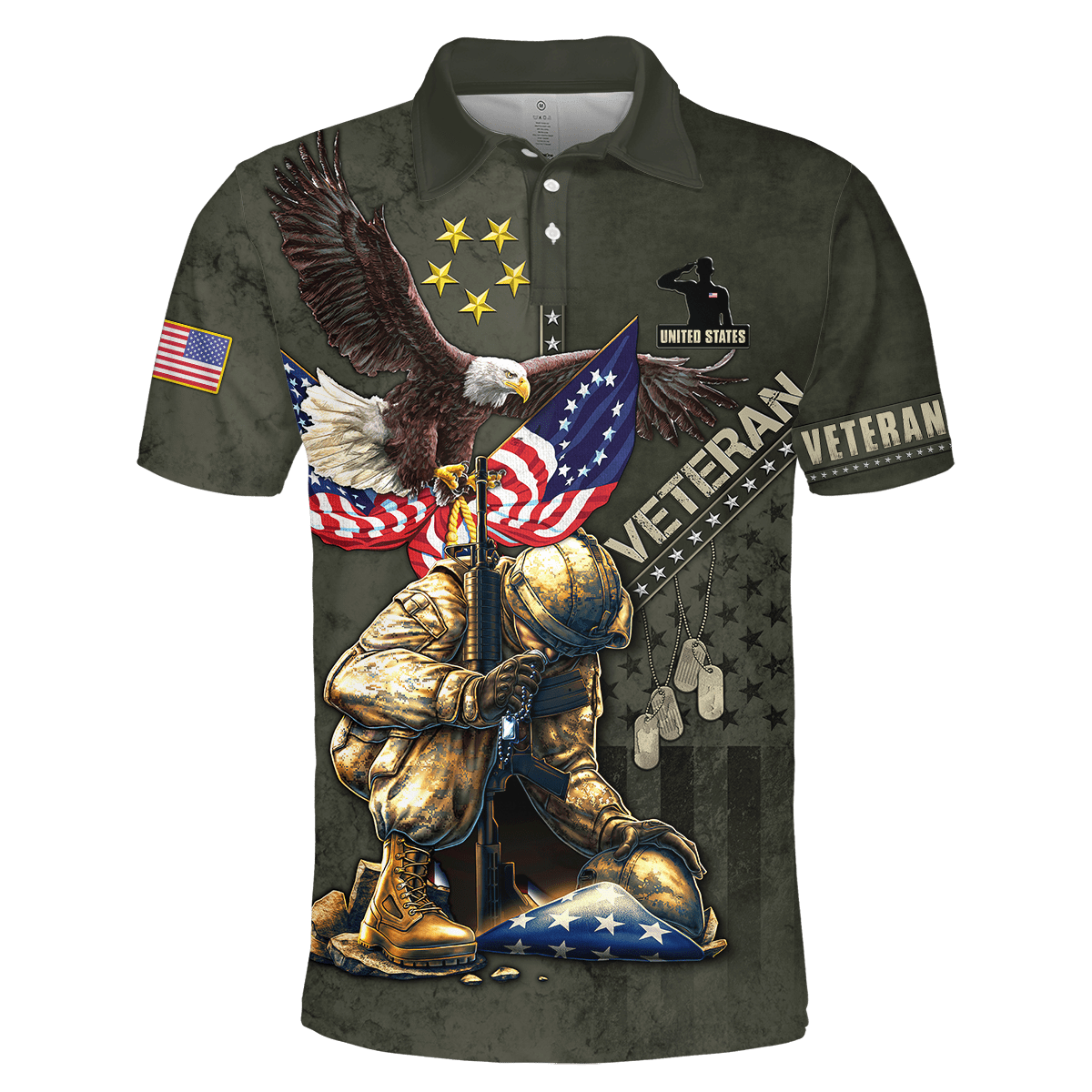Eagle US Veteran 3D All Over Printed Unisex Shirts MON15082201-VET , Gifts for veterans