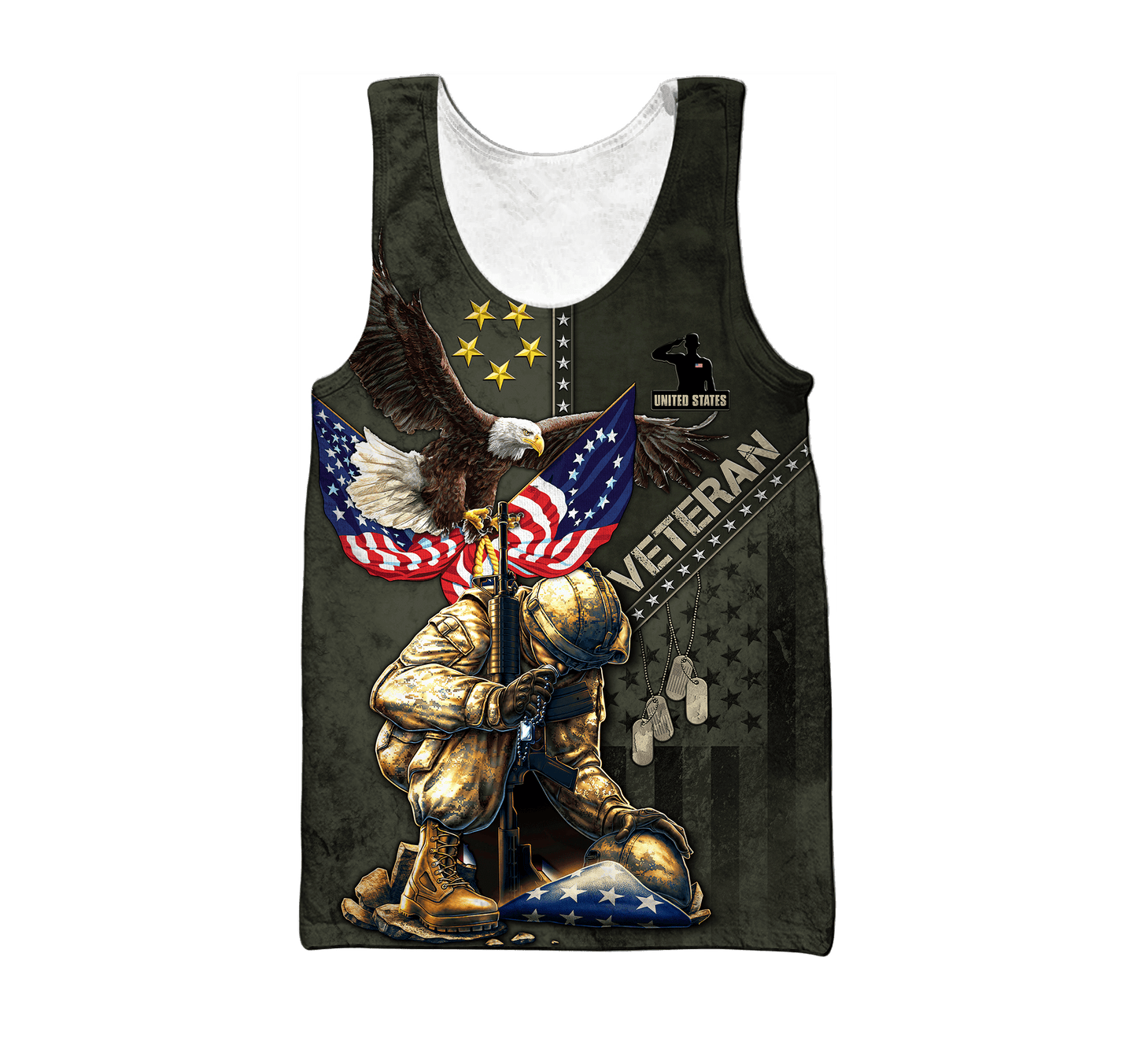 Eagle US Veteran 3D All Over Printed Unisex Shirts MON15082201-VET , Gifts for veterans