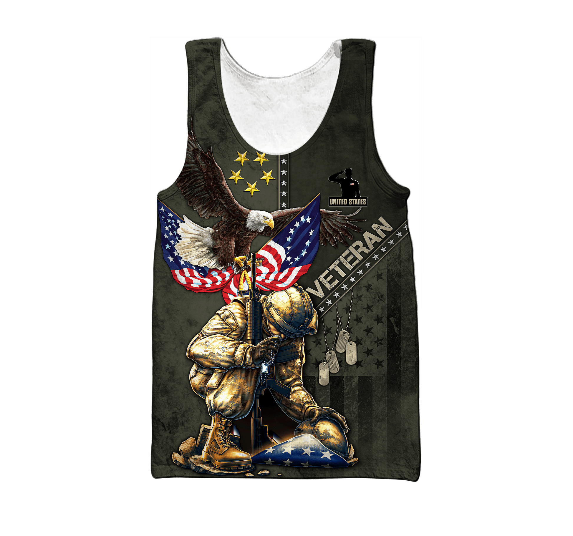 Eagle US Veteran 3D All Over Printed Unisex Shirts MON15082201-VET , Gifts for veterans