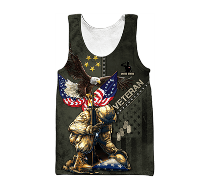 Eagle US Veteran 3D All Over Printed Unisex Shirts MON15082201-VET , Gifts for veterans