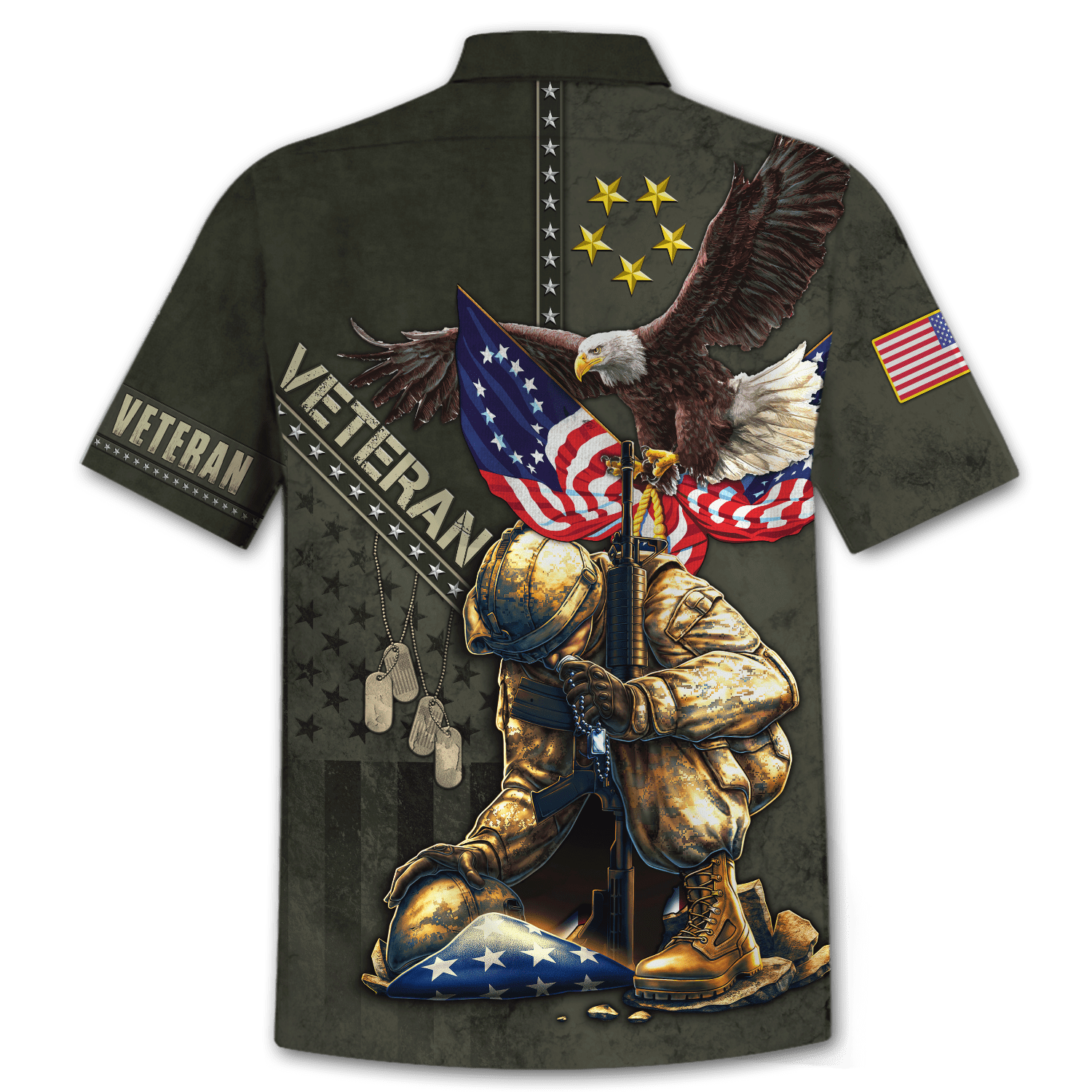 Eagle US Veteran 3D All Over Printed Unisex Shirts MON15082201-VET , Gifts for veterans