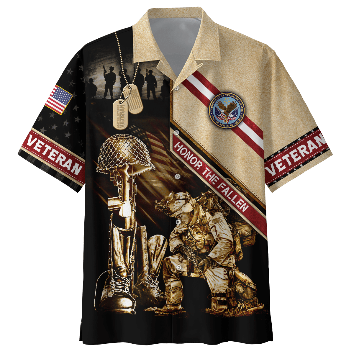 US Veteran - Honor The Fallen 3D All Over Printed Unisex Shirts MH17082202 - VET , Gifts for veterans