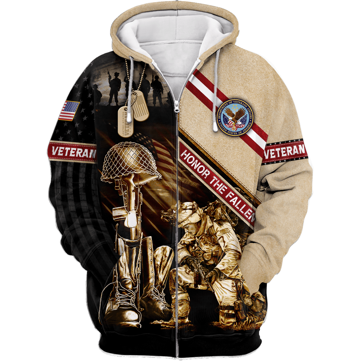 US Veteran - Honor The Fallen 3D All Over Printed Unisex Shirts MH17082202 - VET , Gifts for veterans