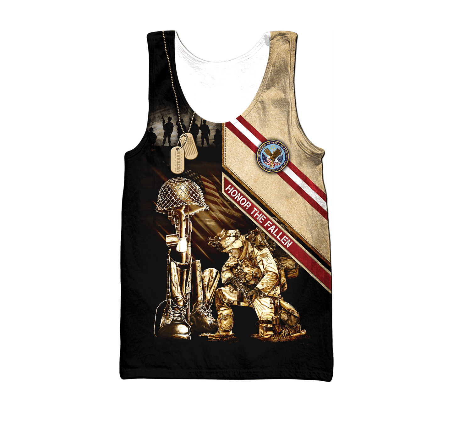 US Veteran - Honor The Fallen 3D All Over Printed Unisex Shirts MH17082202 - VET , Gifts for veterans