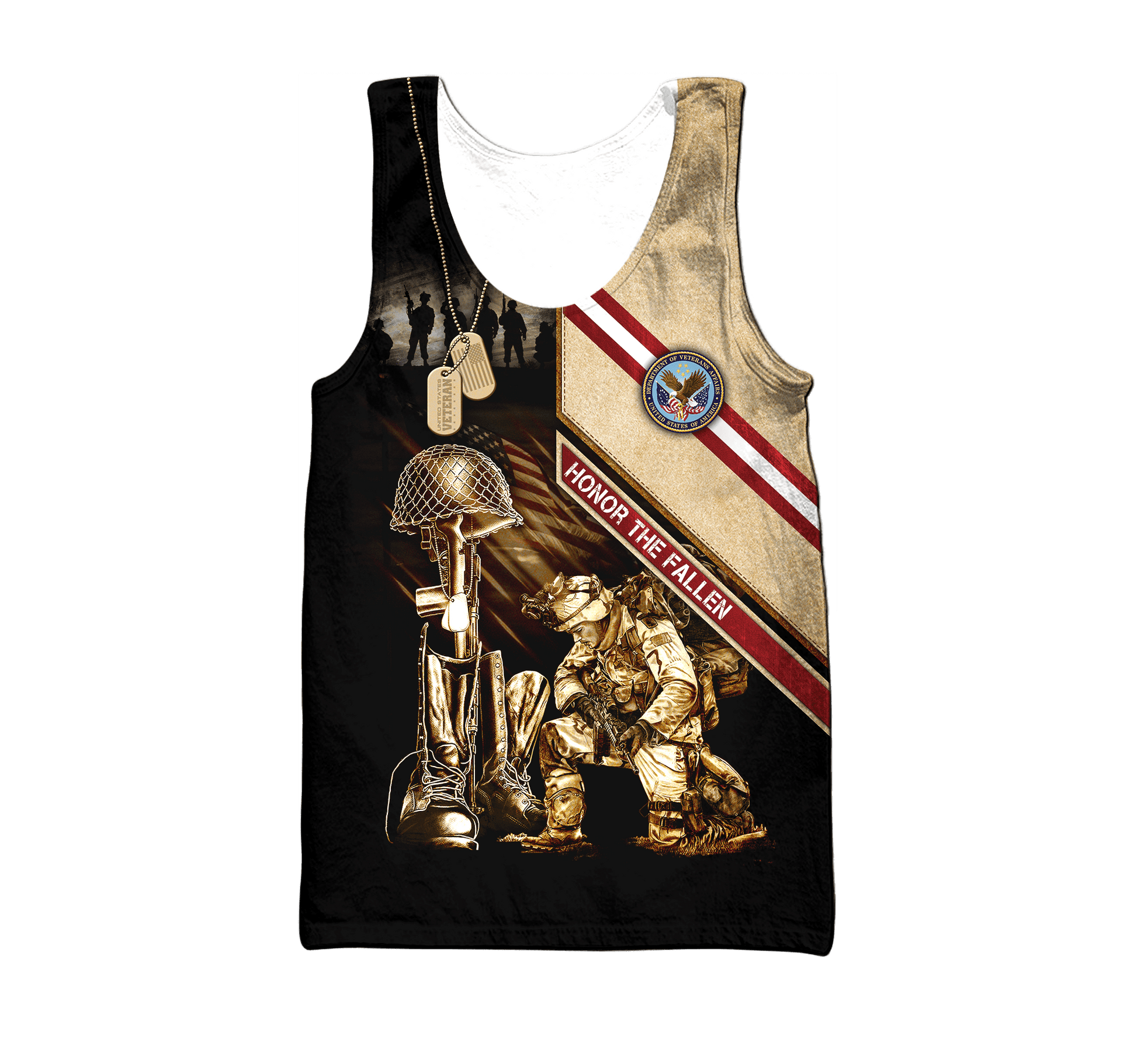 US Veteran - Honor The Fallen 3D All Over Printed Unisex Shirts MH17082202 - VET , Gifts for veterans