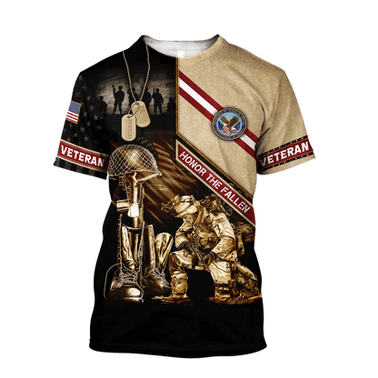 US Veteran - Honor The Fallen 3D All Over Printed Unisex Shirts MH17082202 - VET , Gifts for veterans