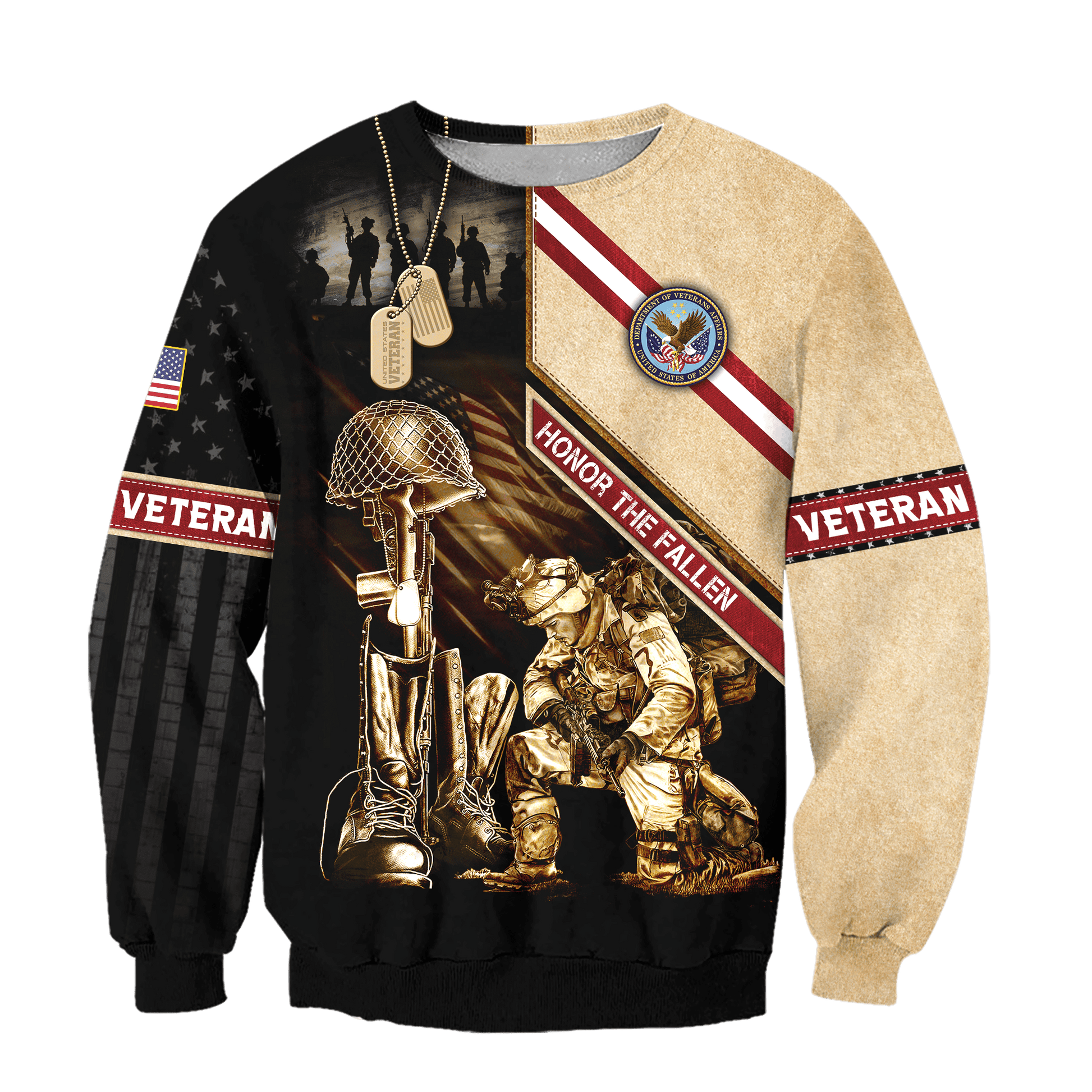 US Veteran - Honor The Fallen 3D All Over Printed Unisex Shirts MH17082202 - VET , Gifts for veterans
