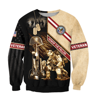 US Veteran - Honor The Fallen 3D All Over Printed Unisex Shirts MH17082202 - VET , Gifts for veterans