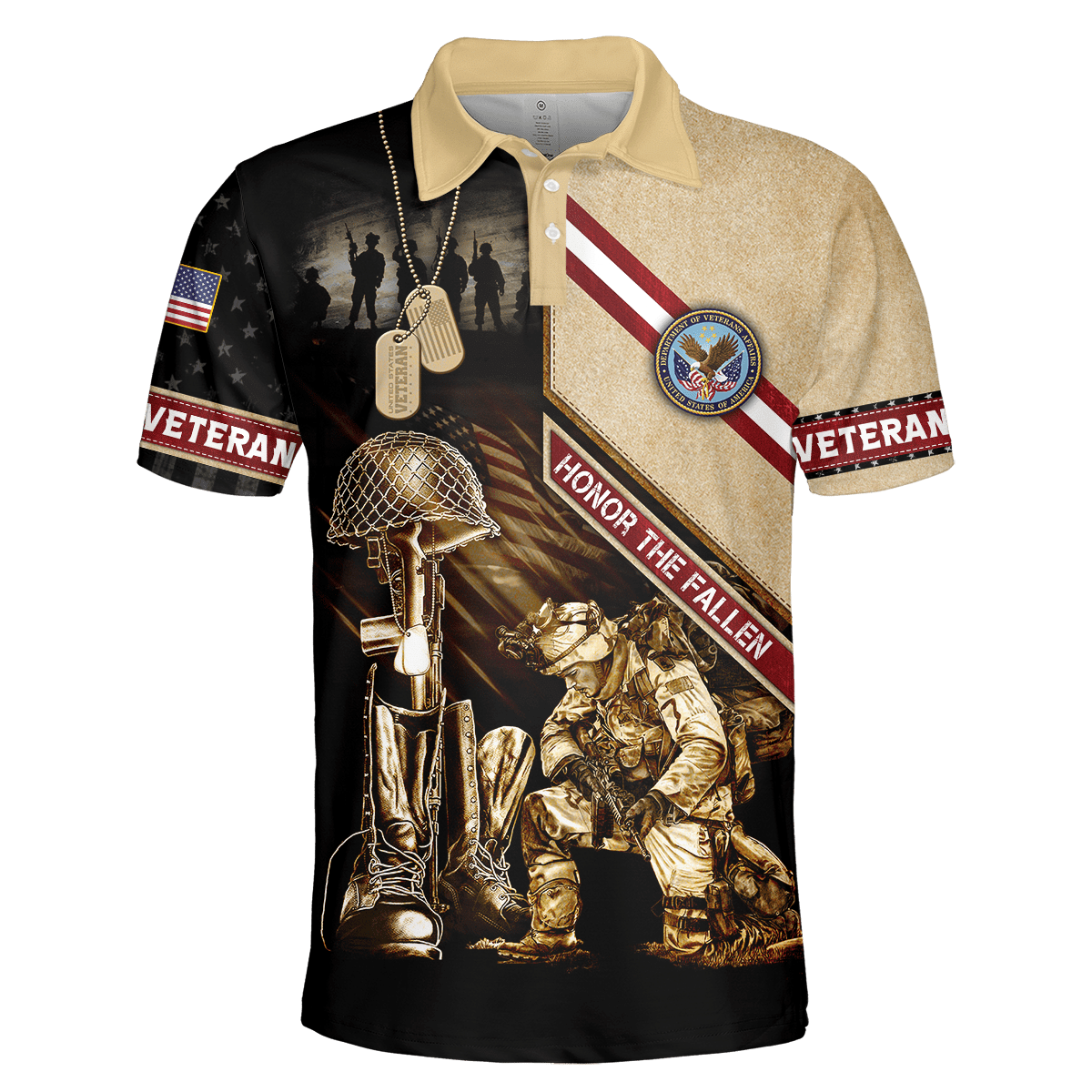 US Veteran - Honor The Fallen 3D All Over Printed Unisex Shirts MH17082202 - VET , Gifts for veterans