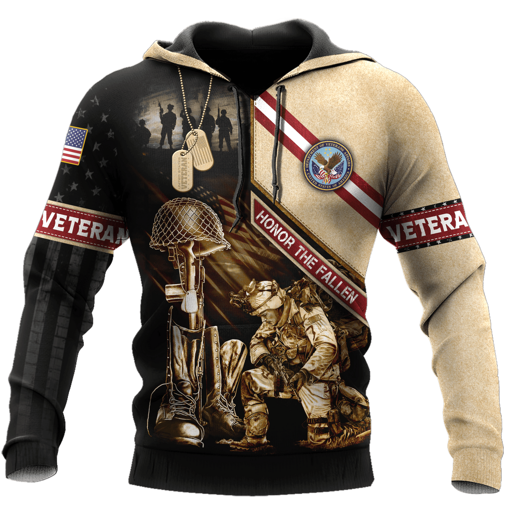 US Veteran - Honor The Fallen 3D All Over Printed Unisex Shirts MH17082202 - VET , Gifts for veterans
