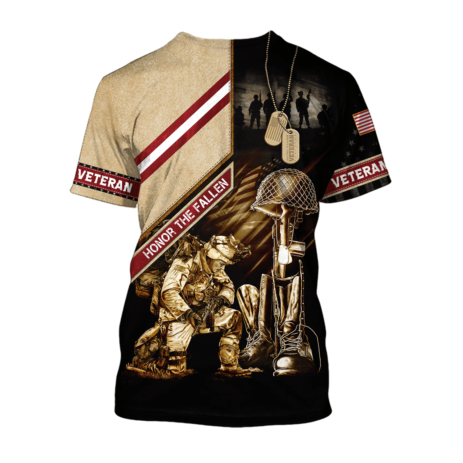 US Veteran - Honor The Fallen 3D All Over Printed Unisex Shirts MH17082202 - VET , Gifts for veterans
