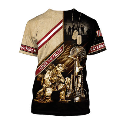 US Veteran - Honor The Fallen 3D All Over Printed Unisex Shirts MH17082202 - VET , Gifts for veterans
