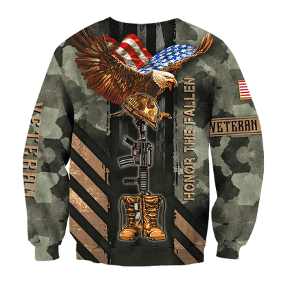 US Veteran - Eagle Honor The Fallen 3D All Over Printed Unisex Shirts MH17082203 - VET , Gifts for veterans
