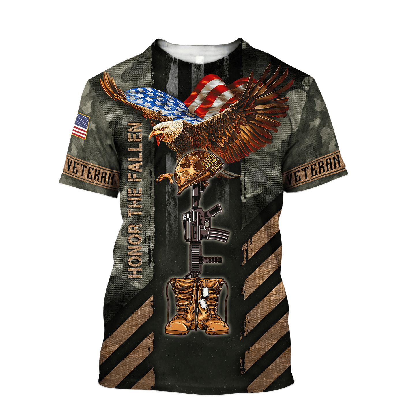 US Veteran - Eagle Honor The Fallen 3D All Over Printed Unisex Shirts MH17082203 - VET , Gifts for veterans
